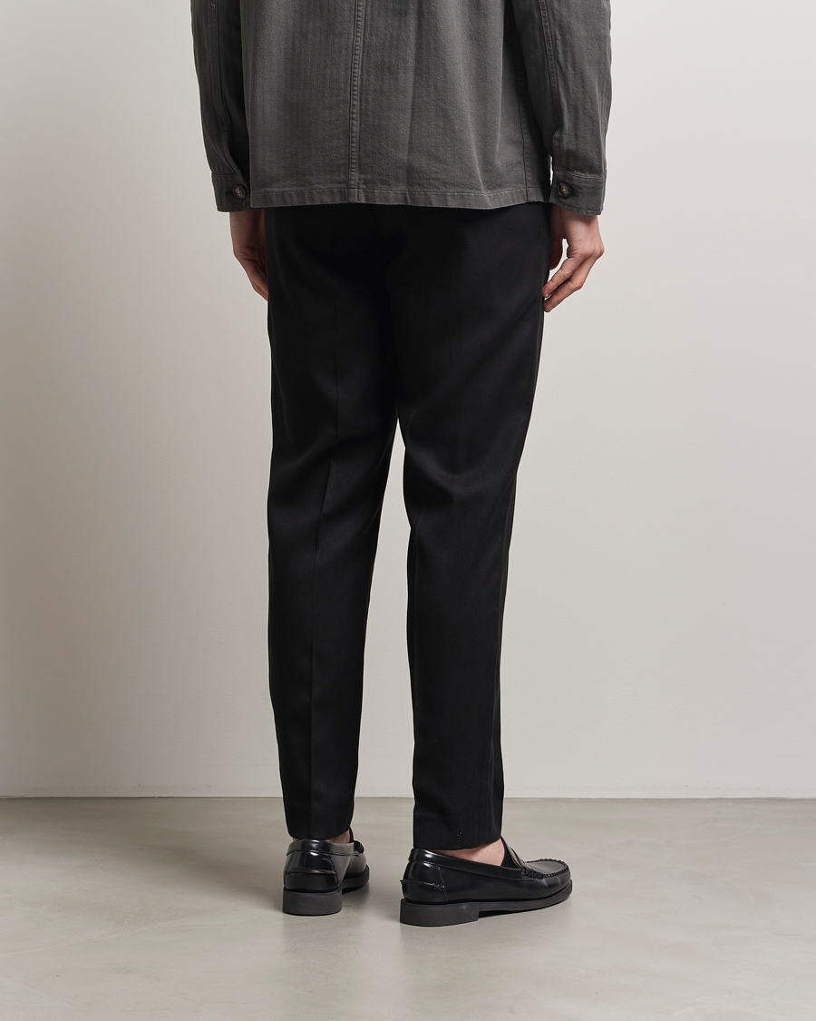 Mies | Housut | A Day's March | Smart Lyocell Trousers Black
