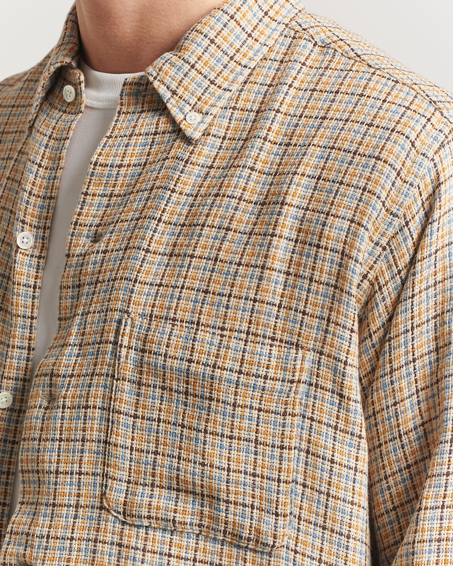 Mies | Kauluspaidat | BEAMS PLUS | Gunclub Mesh Button Down Shirt Beige