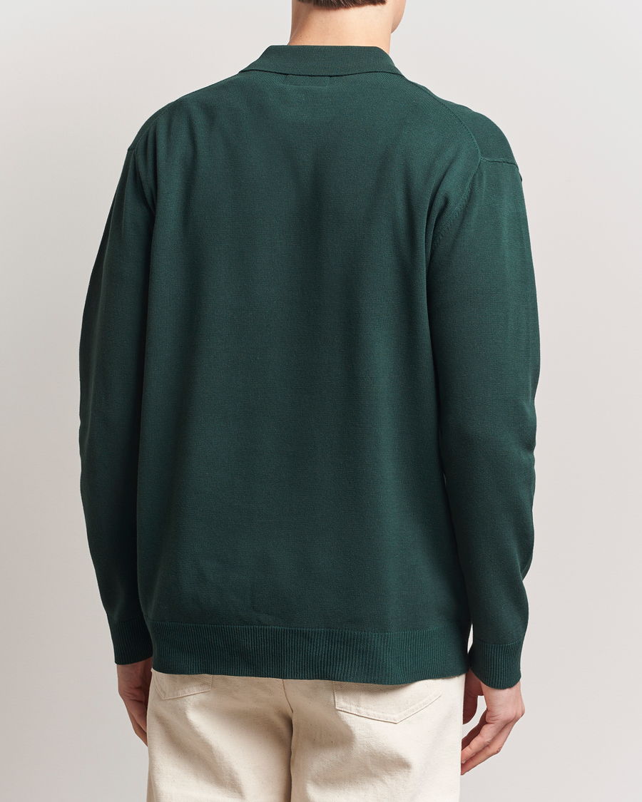 Mies | Puserot | BEAMS PLUS | Long Sleeve 12G Knit Polo Forest Green