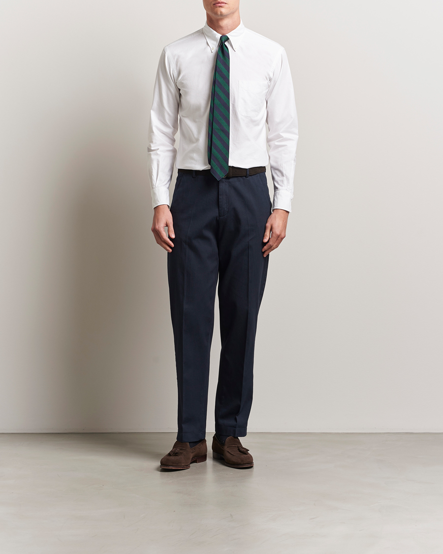 Mies | Kauluspaidat | Kamakura Shirts | Vintage Ivy Oxford Button Down Shirt White