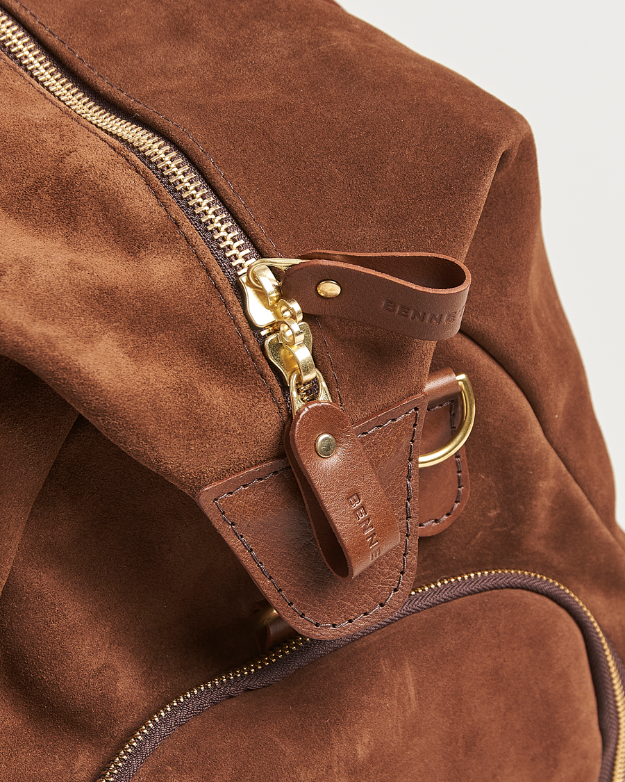 Mies | Laukut | Bennett Winch | Suede Weekender Brown