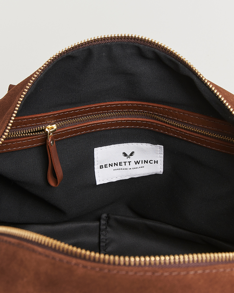 Mies | Laukut | Bennett Winch | Suede Weekender Brown