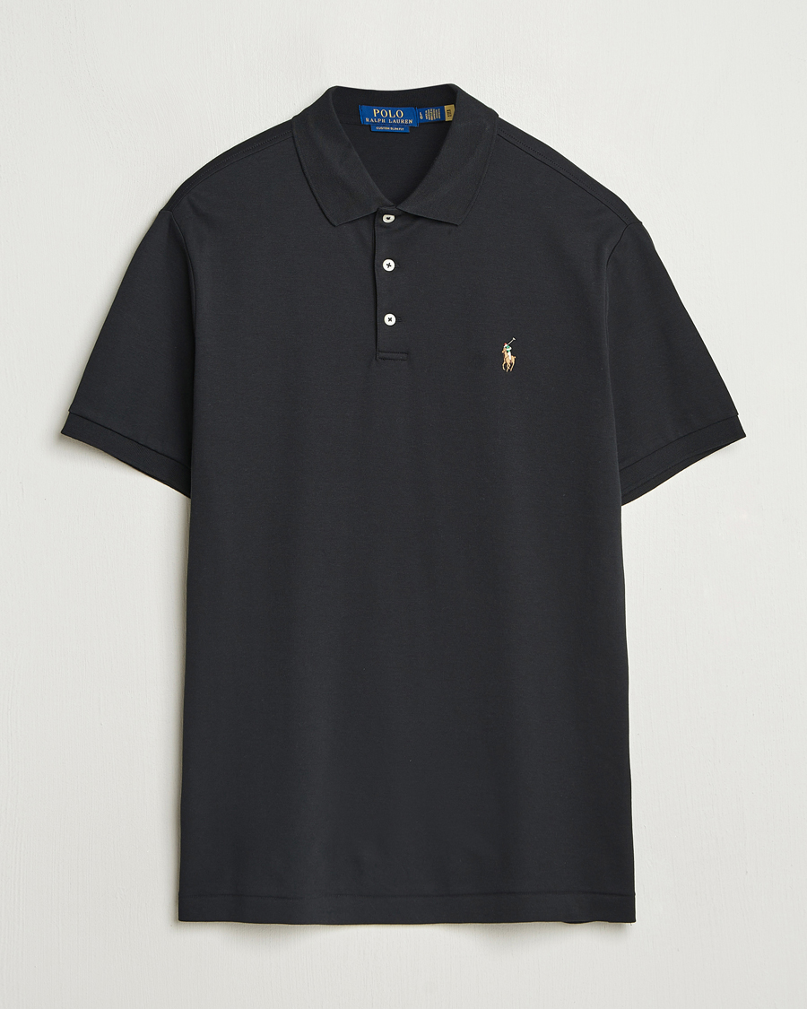 Mies | Pikeet | Polo Ralph Lauren | Custom Slim Fit Cotton Polo Polo Black