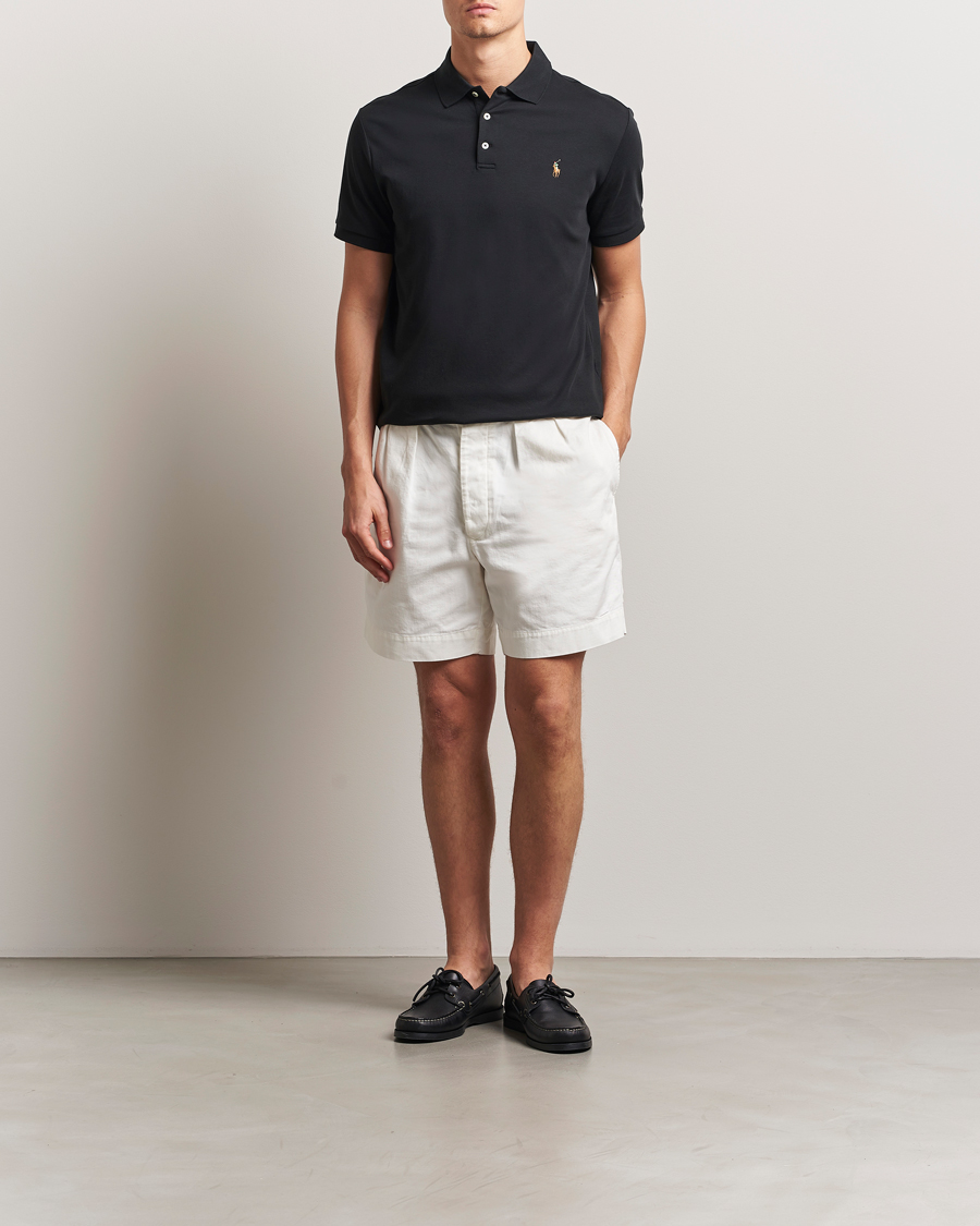 Mies | Pikeet | Polo Ralph Lauren | Custom Slim Fit Cotton Polo Polo Black
