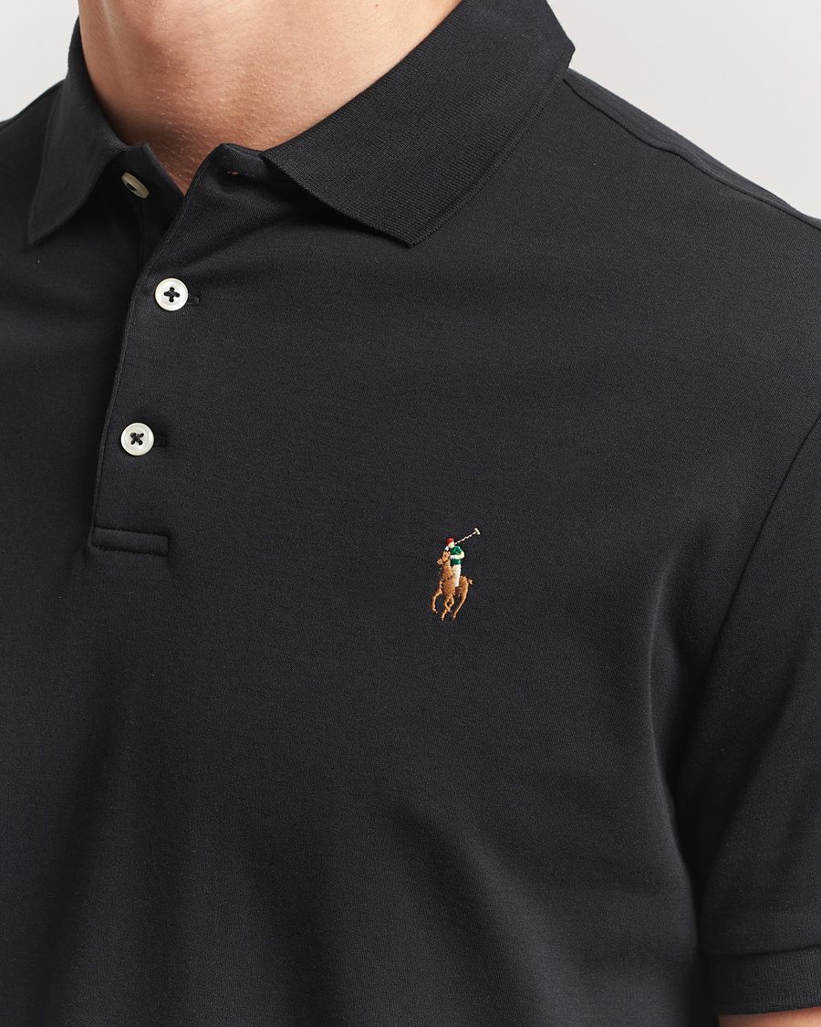 Mies | Pikeet | Polo Ralph Lauren | Custom Slim Fit Cotton Polo Polo Black