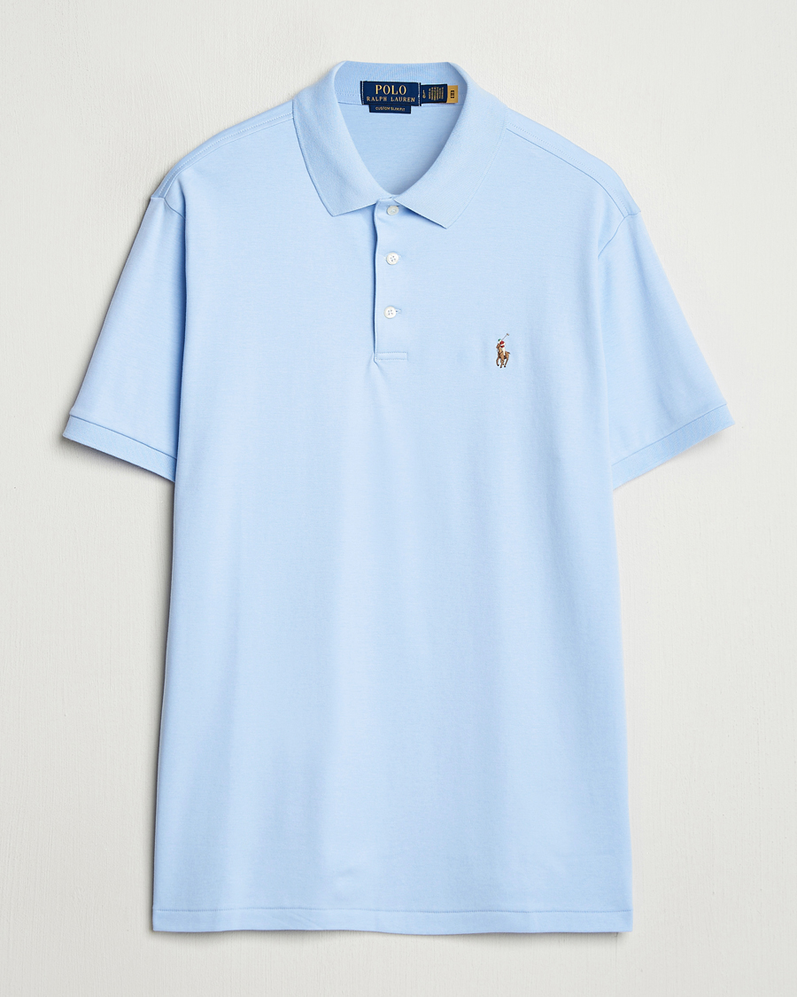Mies | Pikeet | Polo Ralph Lauren | Custom Slim Fit Cotton Polo Office Blue