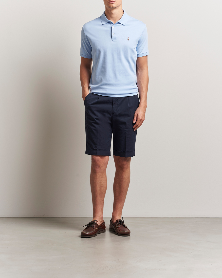 Mies | Pikeet | Polo Ralph Lauren | Custom Slim Fit Cotton Polo Office Blue