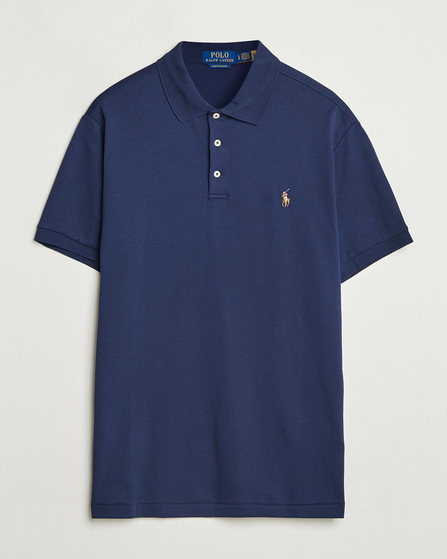 Mies | Pikeet | Polo Ralph Lauren | Custom Slim Fit Cotton Polo Refined Navy