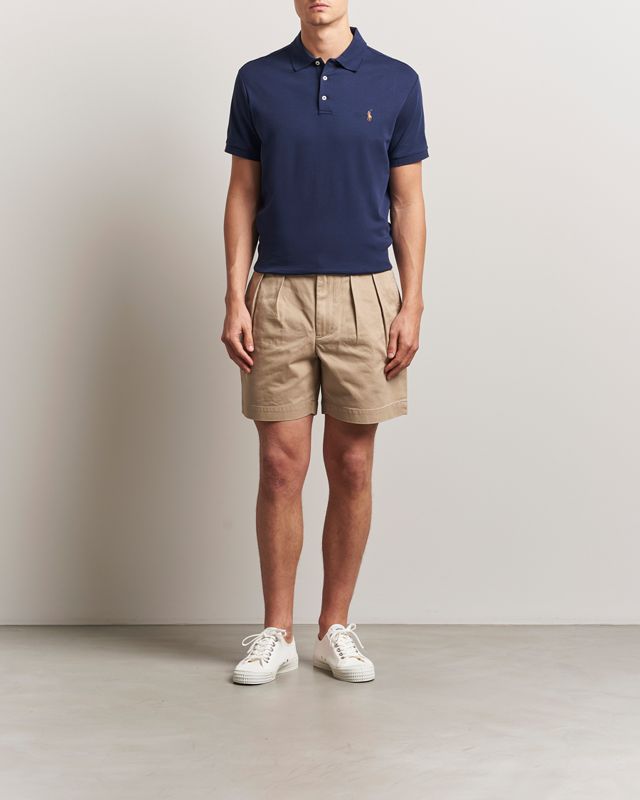 Mies | Pikeet | Polo Ralph Lauren | Custom Slim Fit Cotton Polo Refined Navy