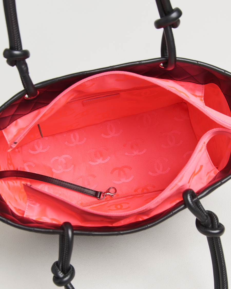 Mies | Chanel Pre-Owned Cambon Ligne Tote Bag Medium Black | Chanel Pre-Owned | Cambon Ligne Tote Bag Medium Black