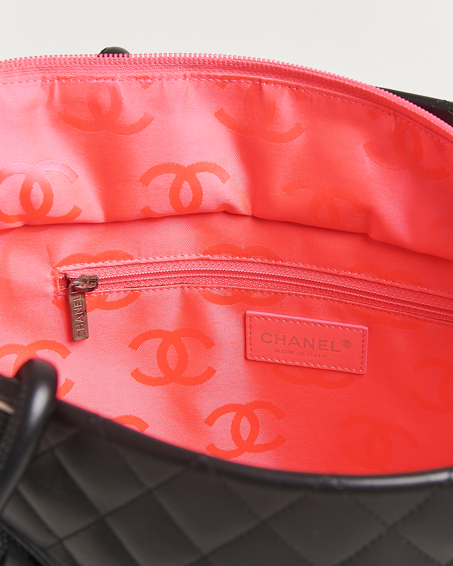 Mies | Chanel Pre-Owned Cambon Ligne Tote Bag Medium Black | Chanel Pre-Owned | Cambon Ligne Tote Bag Medium Black