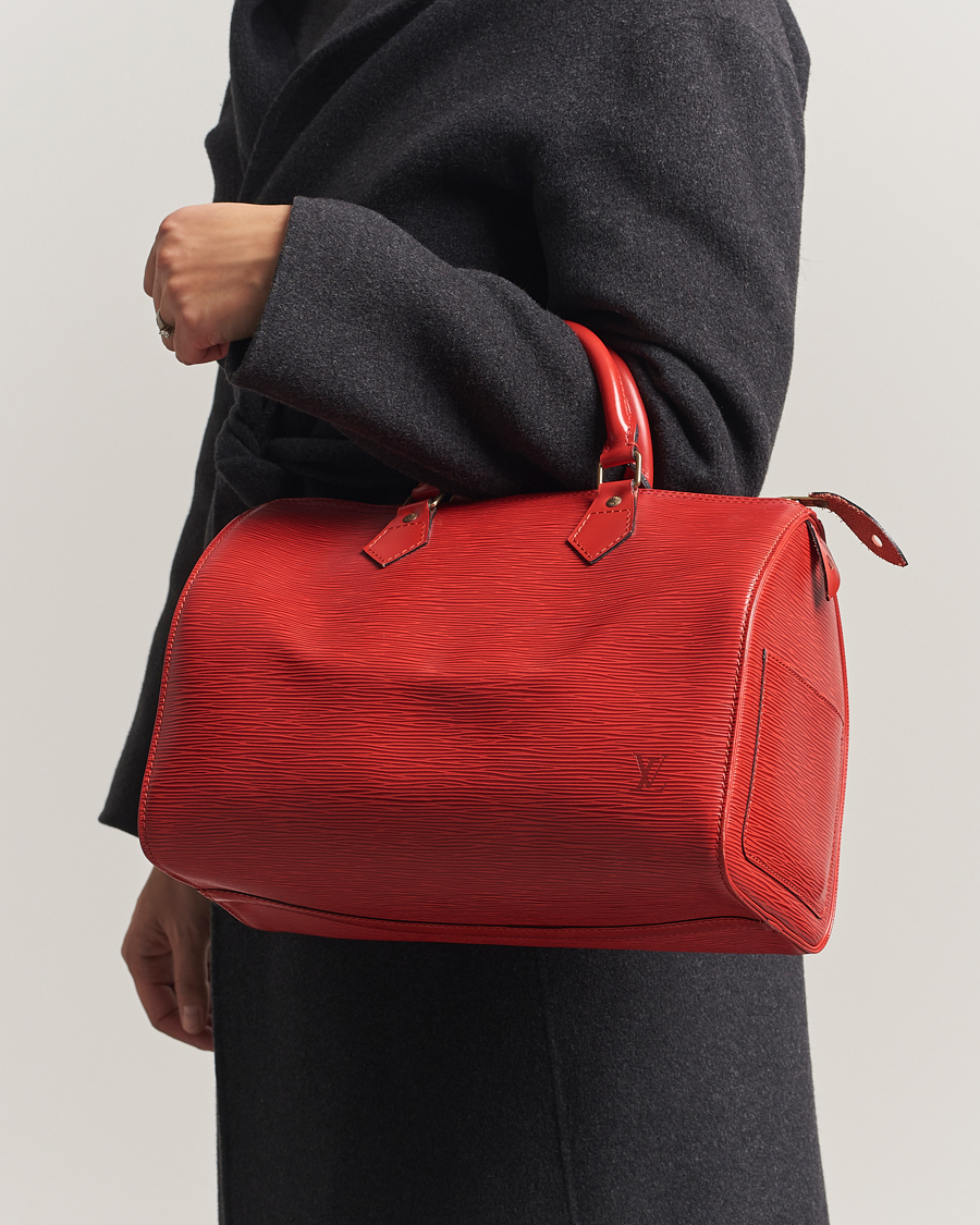Mies | Louis Vuitton Pre-Owned Speedy 30 Handbag Epi Leather Red | Louis Vuitton Pre-Owned | Speedy 30 Handbag Epi Leather Red