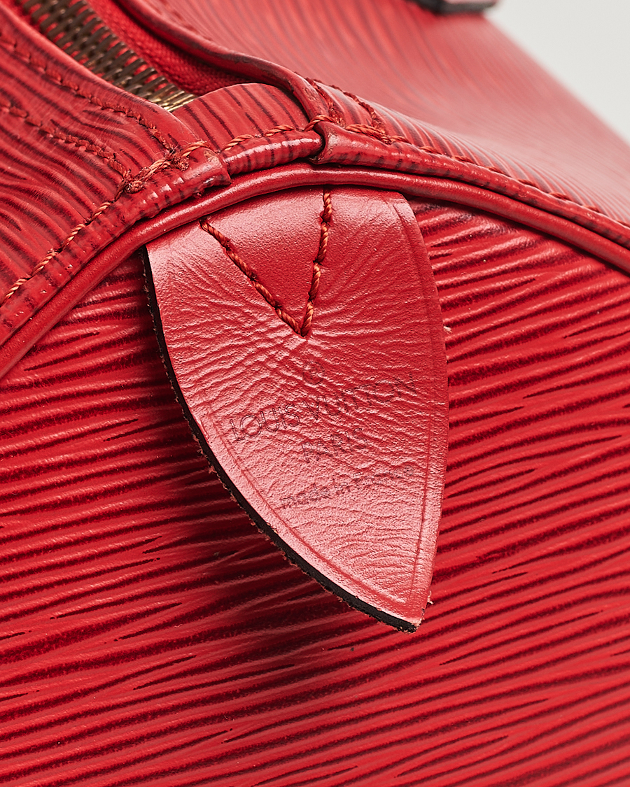 Mies | Louis Vuitton Pre-Owned Speedy 30 Handbag Epi Leather Red | Louis Vuitton Pre-Owned | Speedy 30 Handbag Epi Leather Red