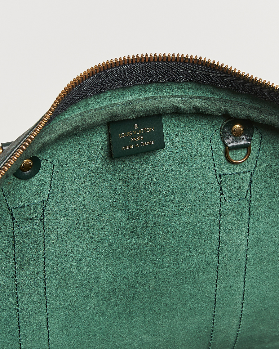 Mies | Louis Vuitton Pre-Owned Taiga Kendall GM Weekend Bag Green | Louis Vuitton Pre-Owned | Taiga Kendall GM Weekend Bag Green