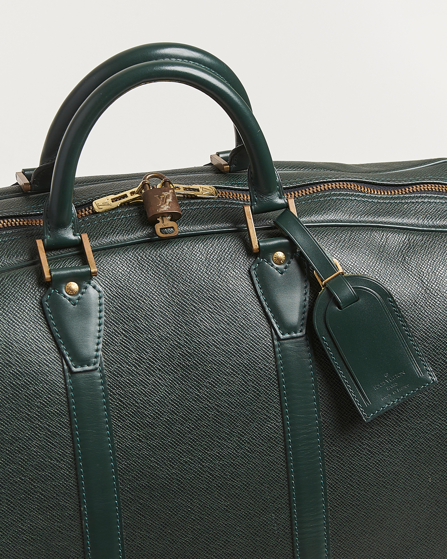 Mies | Louis Vuitton Pre-Owned Taiga Kendall GM Weekend Bag Green | Louis Vuitton Pre-Owned | Taiga Kendall GM Weekend Bag Green