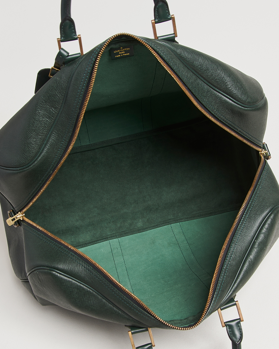 Mies | Louis Vuitton Pre-Owned Taiga Kendall GM Weekend Bag Green | Louis Vuitton Pre-Owned | Taiga Kendall GM Weekend Bag Green