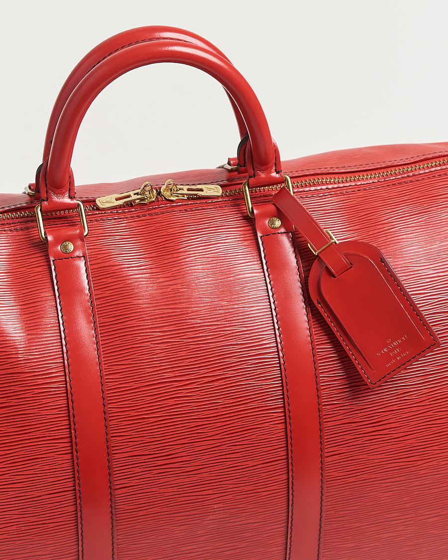 Mies | Louis Vuitton Pre-Owned Keepall 50 Epi Leather Bag Red | Louis Vuitton Pre-Owned | Keepall 50 Epi Leather Bag Red