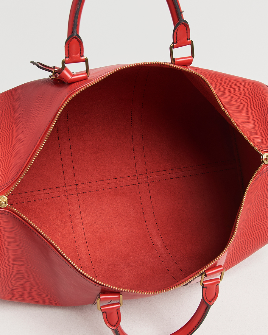 Mies | Louis Vuitton Pre-Owned Keepall 50 Epi Leather Bag Red | Louis Vuitton Pre-Owned | Keepall 50 Epi Leather Bag Red