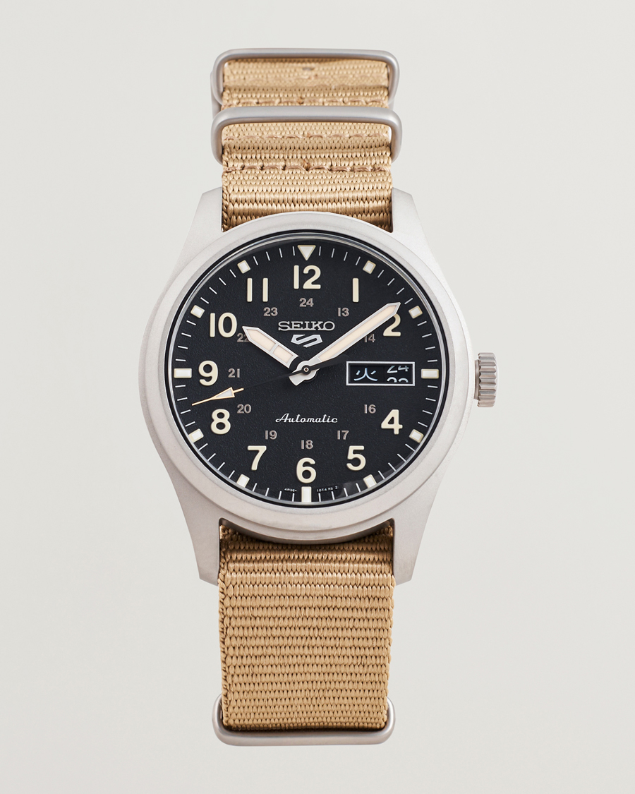 Mies | Seiko 5 Sports Automatic Nato 40mm Black Dial | Seiko | 5 Sports Automatic Nato 40mm Black Dial