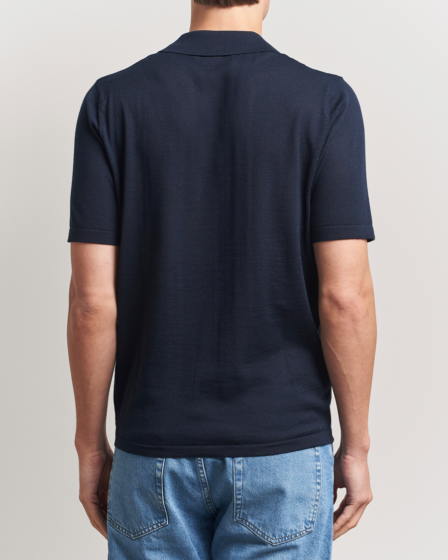 Mies | Pikeet | Samsøe Samsøe | Sarown Knitted Polo Salute Navy