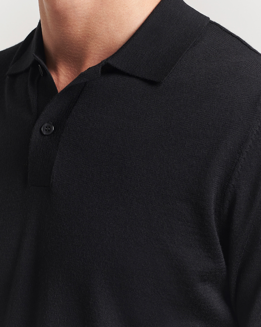 Mies | Pikeet | Samsøe Samsøe | Sarown Knitted Polo Black