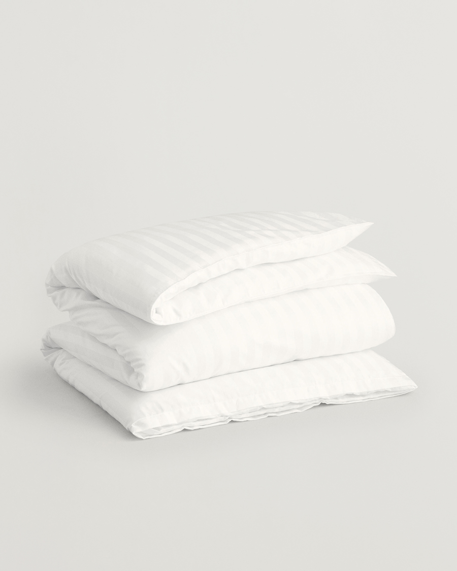 Mies | Kotiin | GANT | Sateen Striped Duvet White