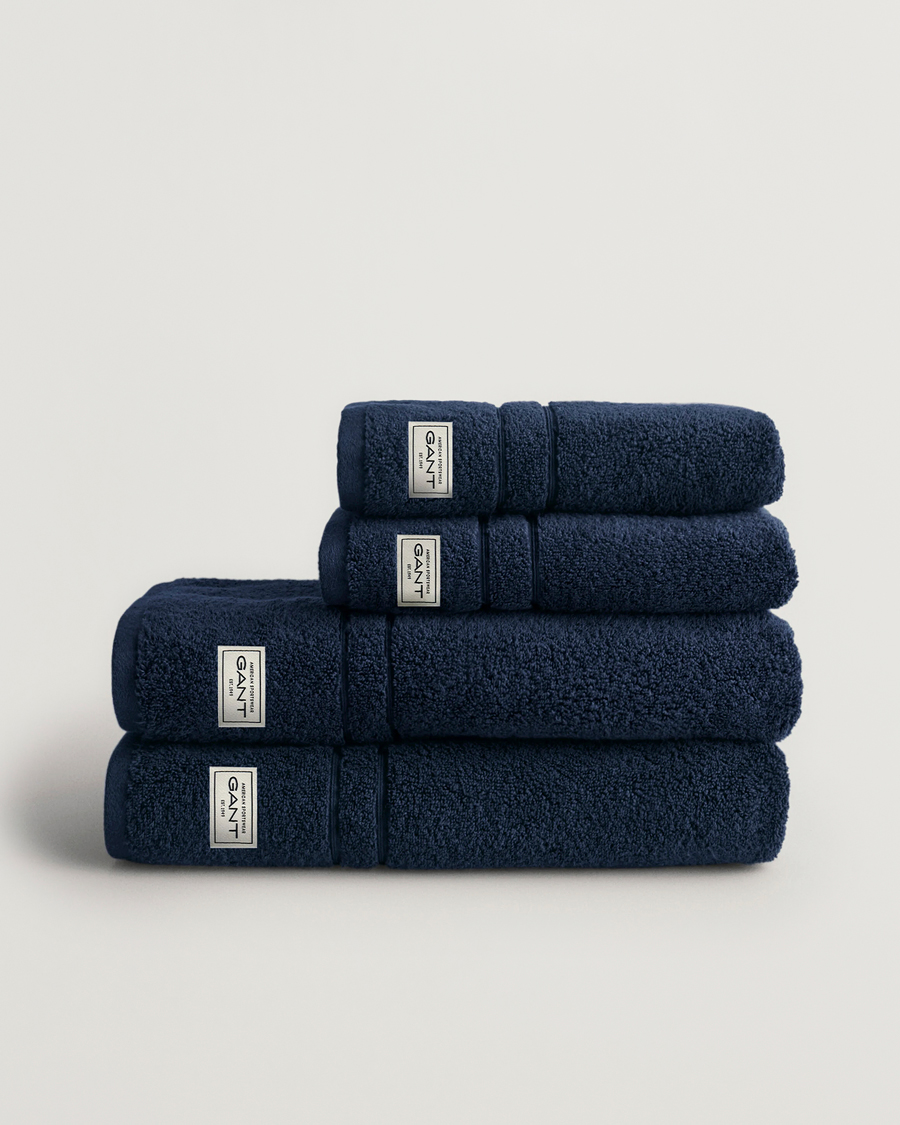Mies | GANT 4-Pack Premium Towel Marine | GANT | 4-Pack Premium Towel Marine