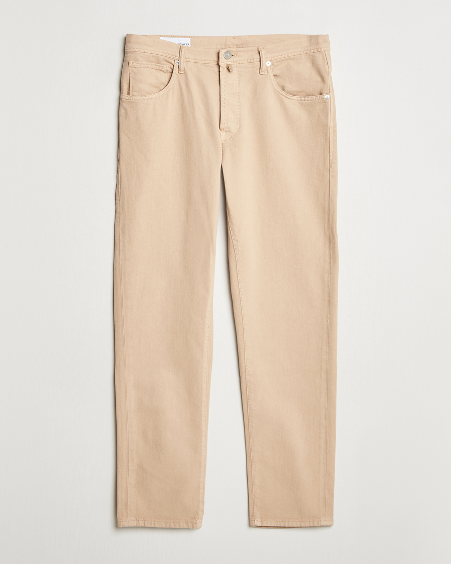 Mies | Housut | Incotex | 5-Pocket Cotton Stretch Pants Beige