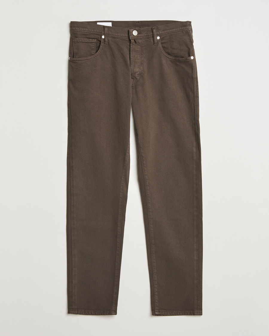 Mies | Housut | Incotex | 5-Pocket Cotton Stretch Pants Dark Brown
