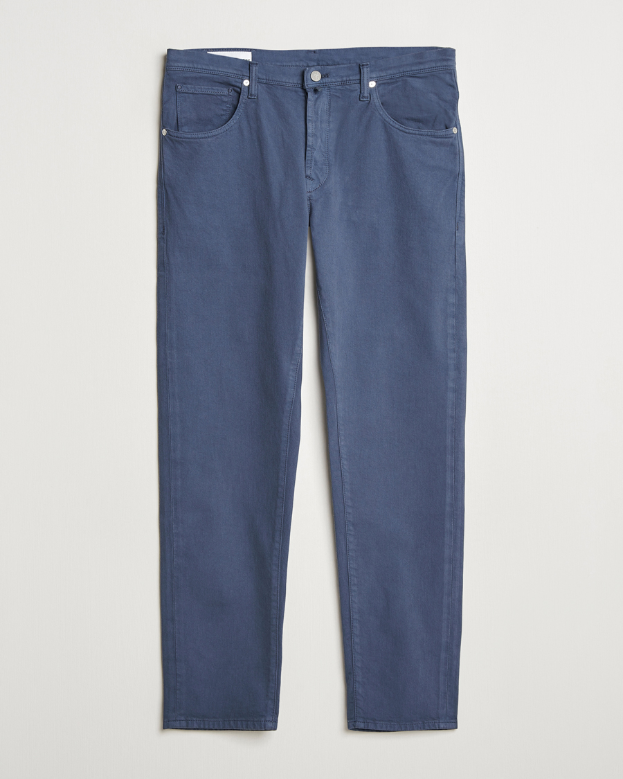 Mies | Housut | Incotex | 5-Pocket Cotton Stretch Pants Dark Blue