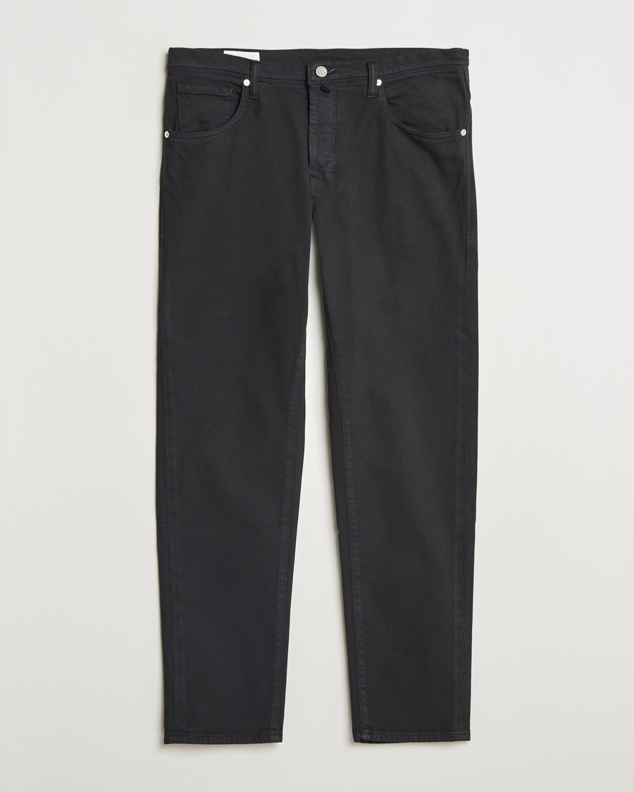 Mies | Housut | Incotex | 5-Pocket Cotton Stretch Pants Black