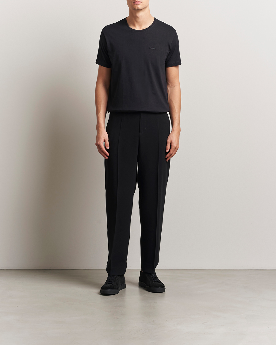 Mies | T-paidat | BOSS BLACK | 2-Pack Relaxed Fit Crew Neck T-Shirt Black