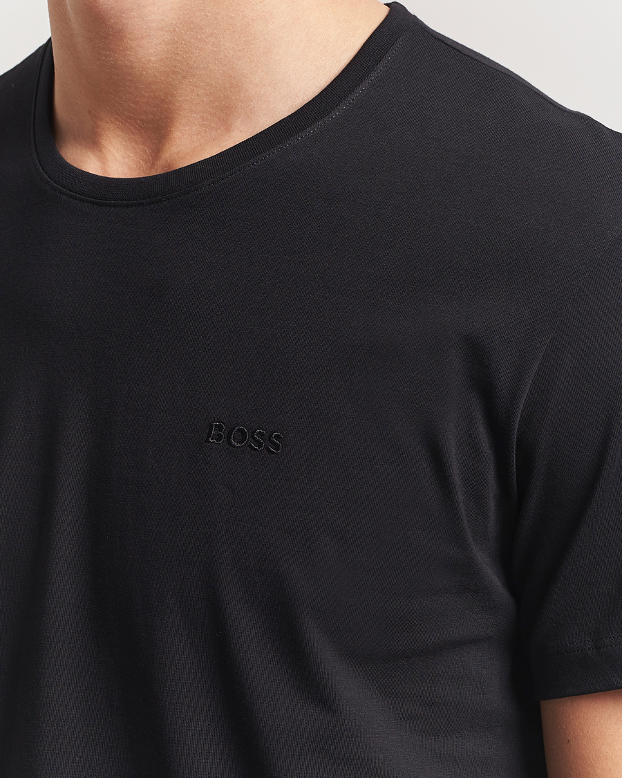 Mies | T-paidat | BOSS BLACK | 2-Pack Relaxed Fit Crew Neck T-Shirt Black