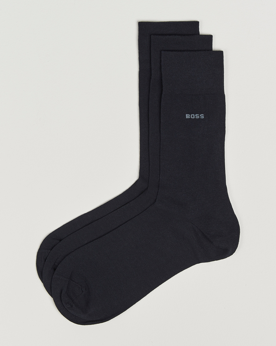 Mies | Alusvaatteet | BOSS BLACK | 3-Pack RS Uni Socks Dark Blue