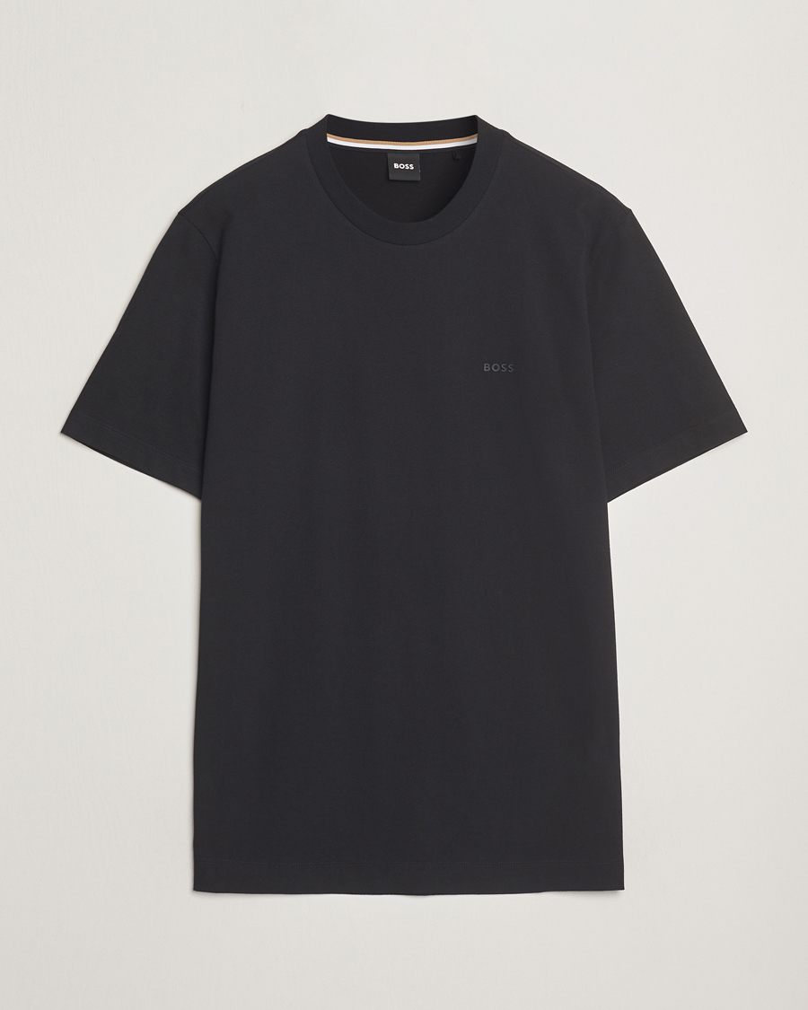 Mies | T-paidat | BOSS BLACK | Thompson Crew Neck T-Shirt Black