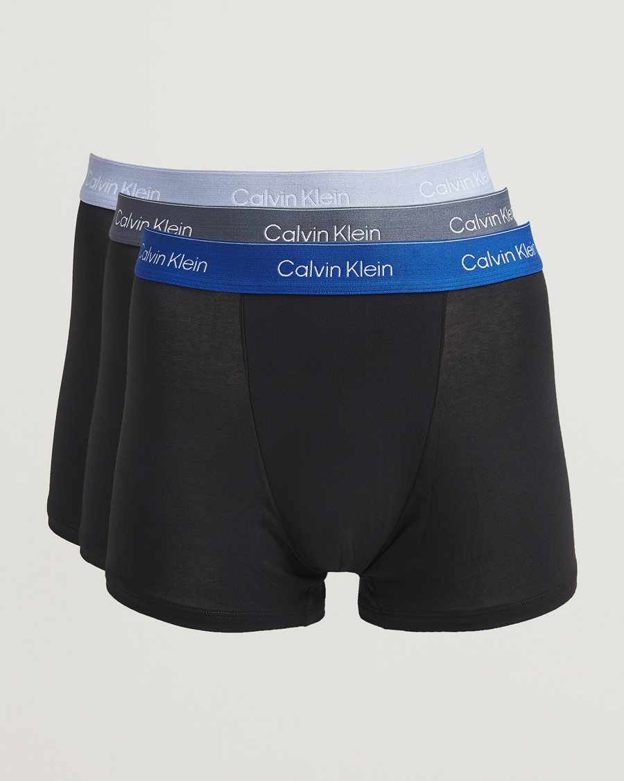 Mies | Alusvaatteet | Calvin Klein | 3-Pack Icon Cotton Stretch Relaxed Trunk Black