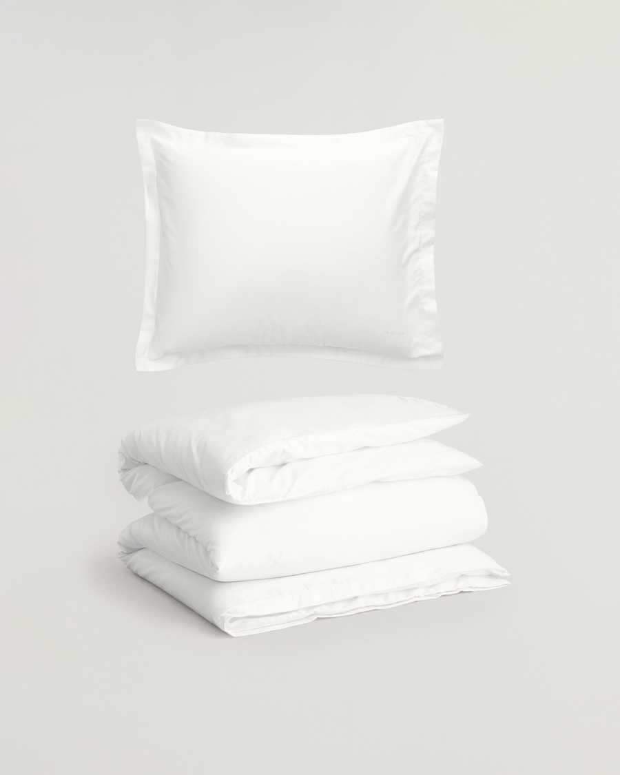 Mies | Kotiin | GANT | Sateen Duvet & Pillowcase Set White