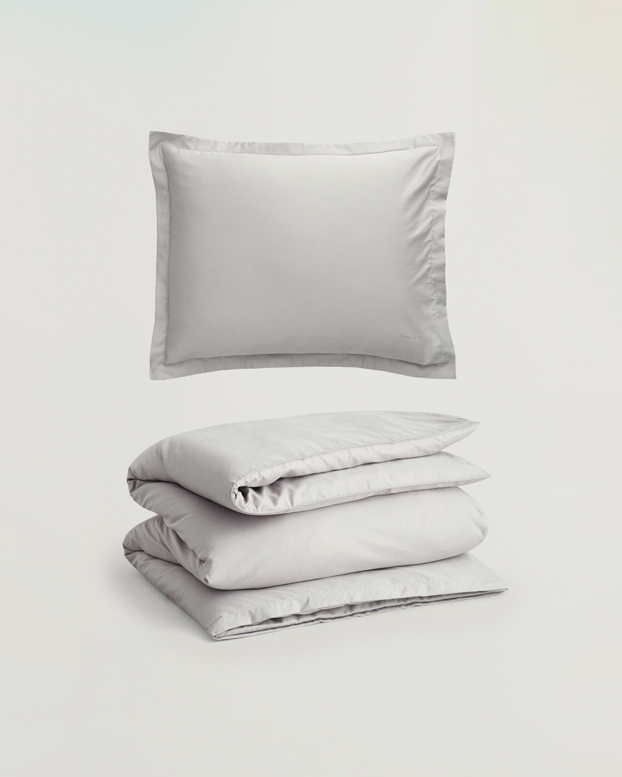 Mies | Kotiin | GANT | Sateen Duvet & Pillowcase Set Moon Grey