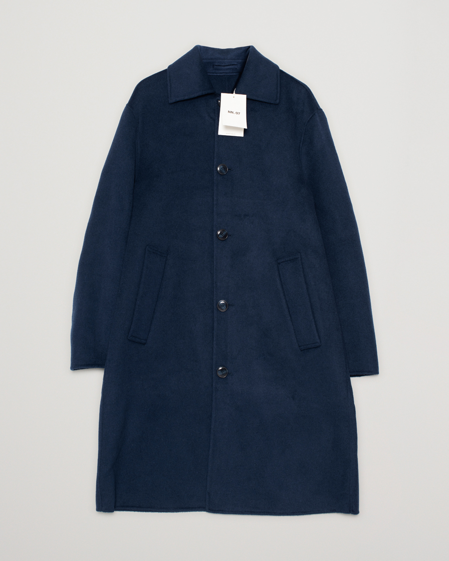 Mies | Takit | Pre-owned | NN07 Franco Wool Coat Navy Blue