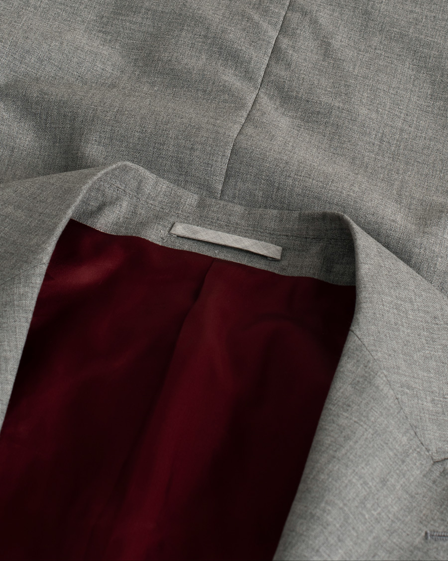 Mies | Pre-owned Pikkutakit | Pre-owned | Brunello Cucinelli Peak Lapel Wool Blazer Light Grey