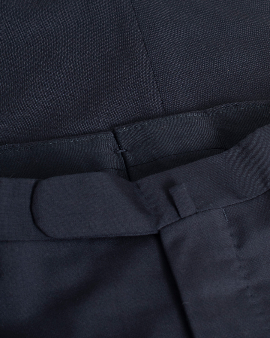 Mies | Housut | Pre-owned | Boglioli Wool Trousers Navy 46