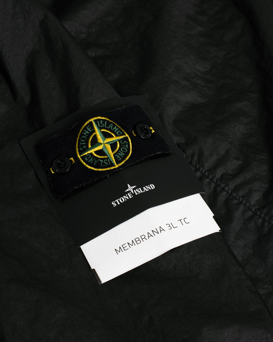 Mies | Stone Island Membrana 3L TC Jacket Black S | Pre-owned | Stone Island Membrana 3L TC Jacket Black S